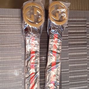 Belt with Gold G clip